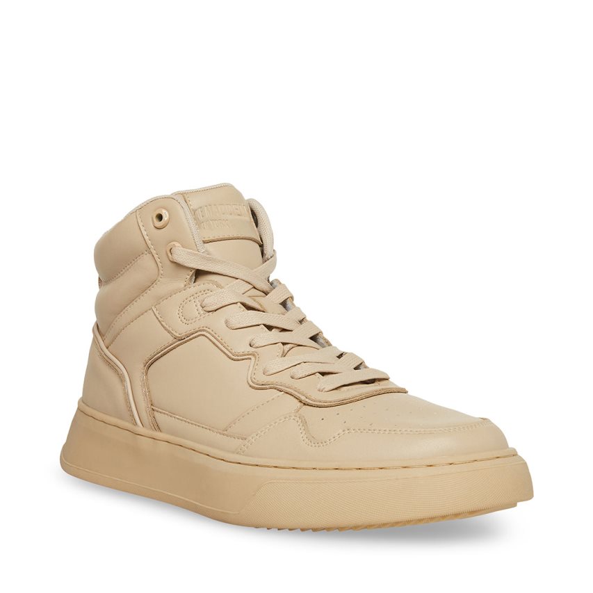 Zapatillas Steve Madden Jordee Cuero Hombre Beige | ES VO6E10